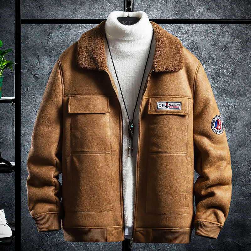 Elevate Your Style with Our Men's Jacket Warm Berber Fleece Clothing